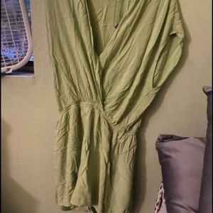 Sage colored plus size Romper